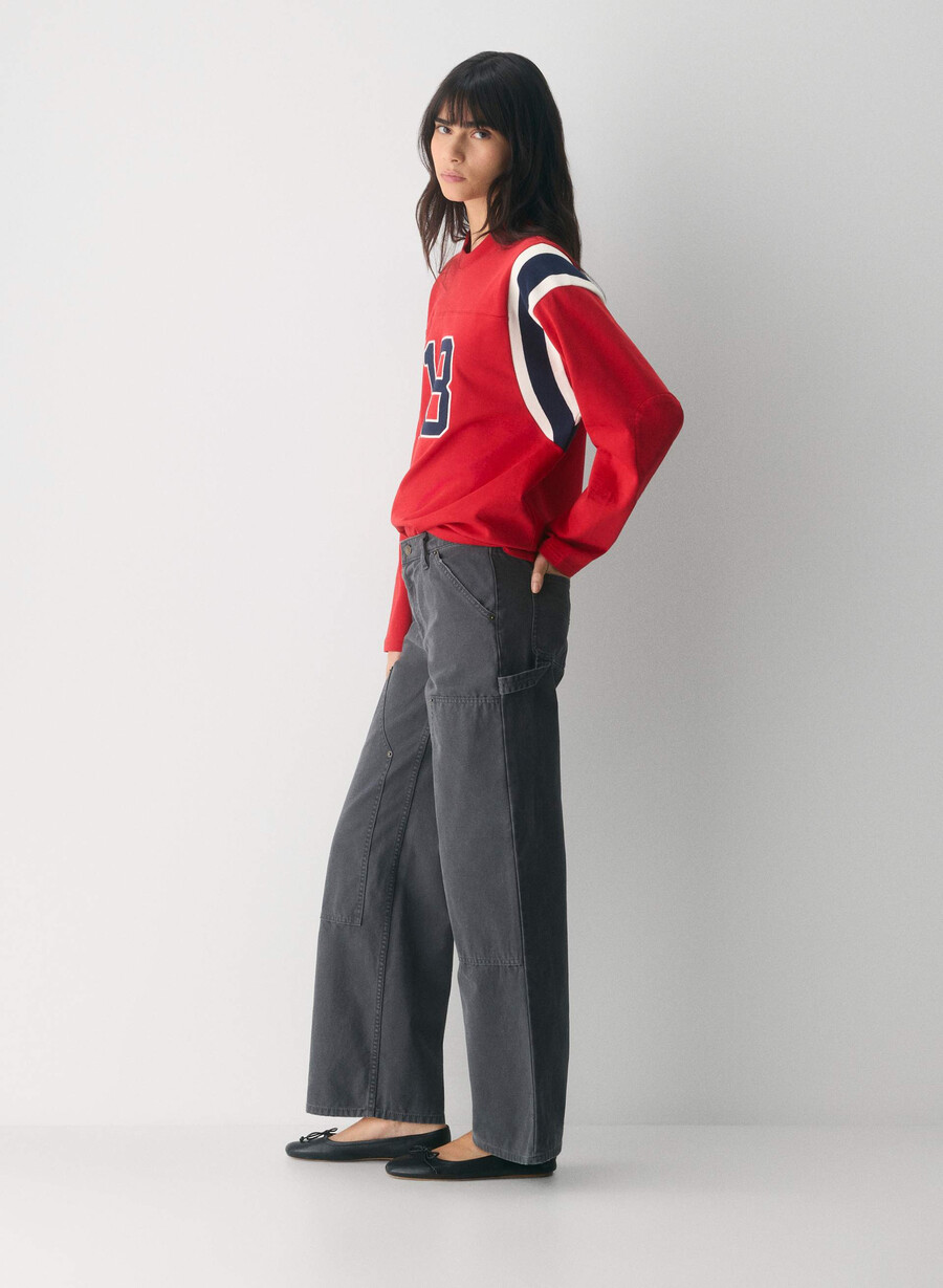 pantaloni york vintage carbon black