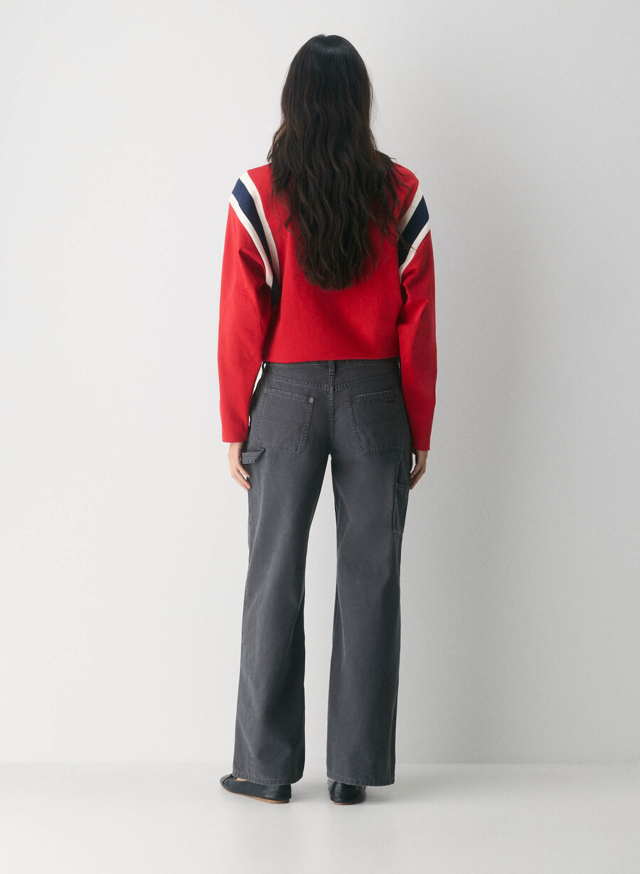 pantaloni york vintage carbon black