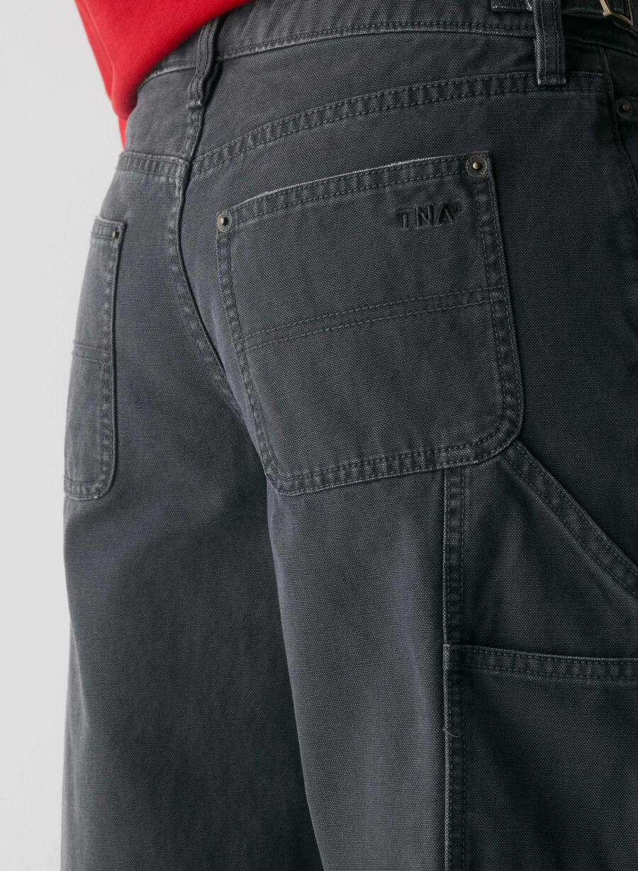 pantaloni york vintage carbon black