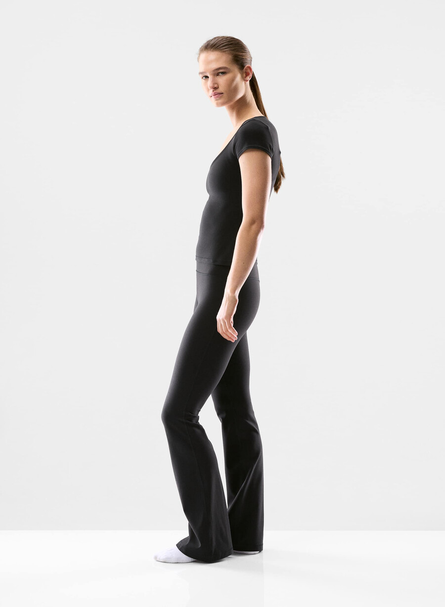 colanți butter cheeky infinite hi flare 32 negri