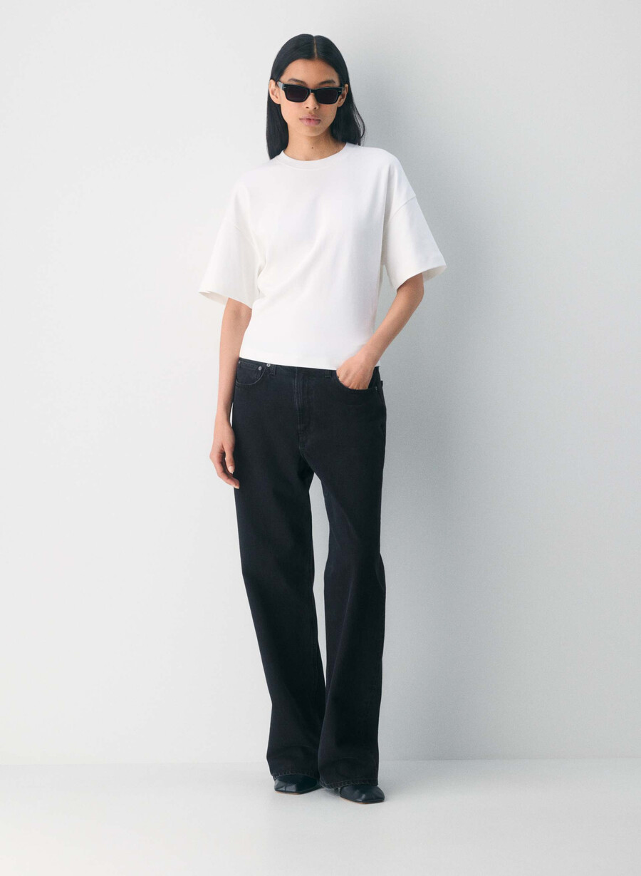 tricou interlock din bumbac barclay alb