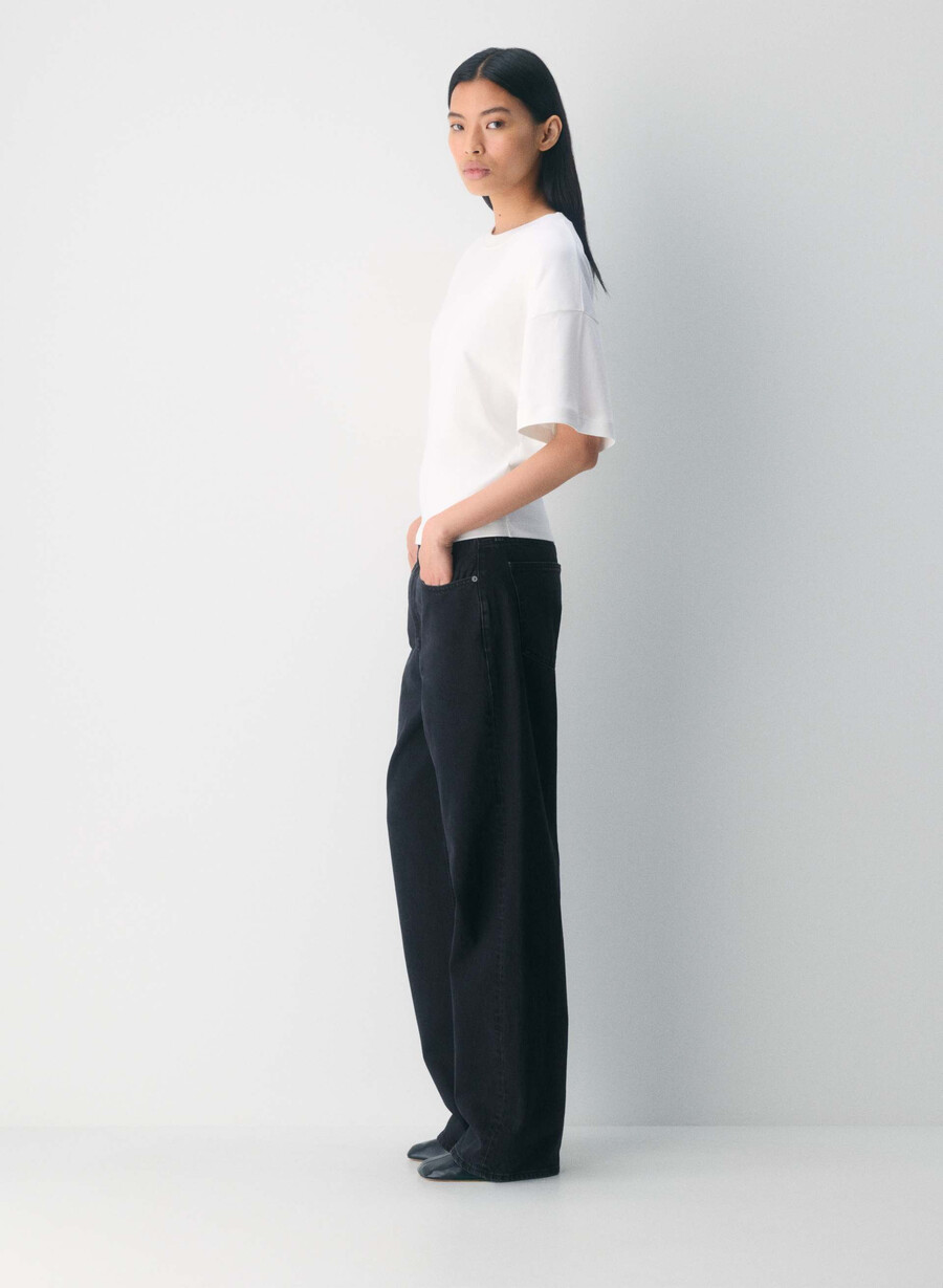 tricou interlock din bumbac barclay alb