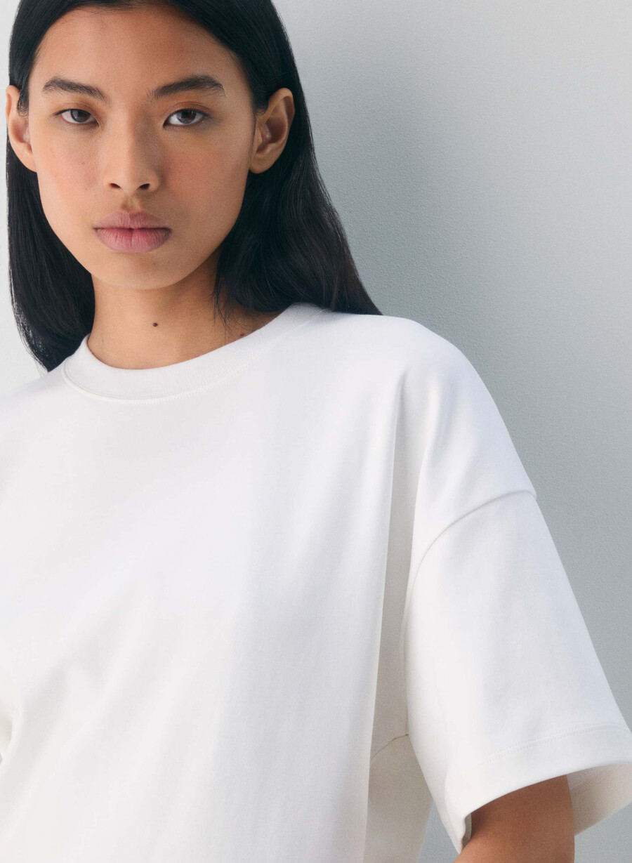 tricou interlock din bumbac barclay alb