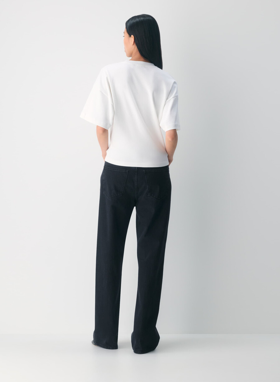 tricou interlock din bumbac barclay alb