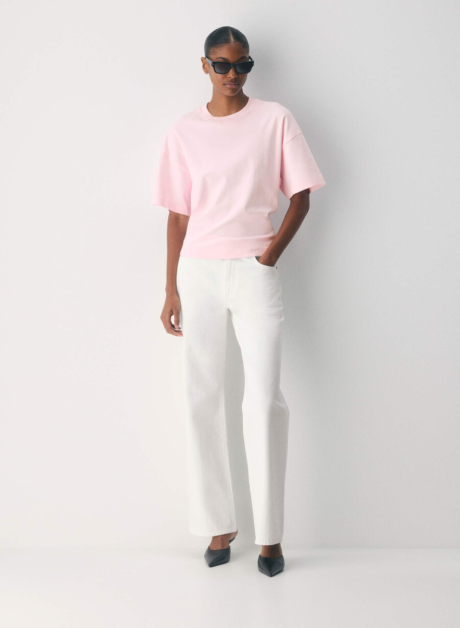 tricou interlock din bumbac barclay villa pink