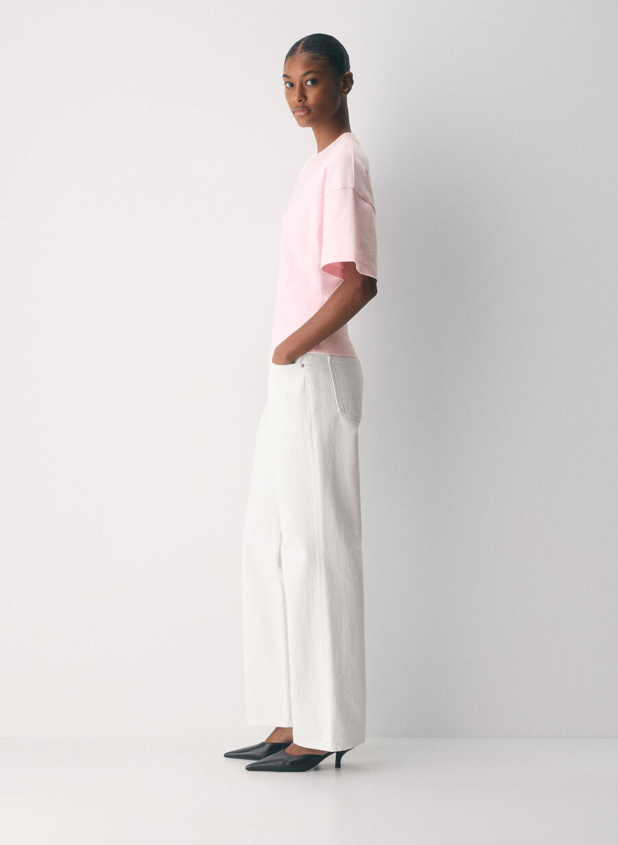 tricou interlock din bumbac barclay villa pink