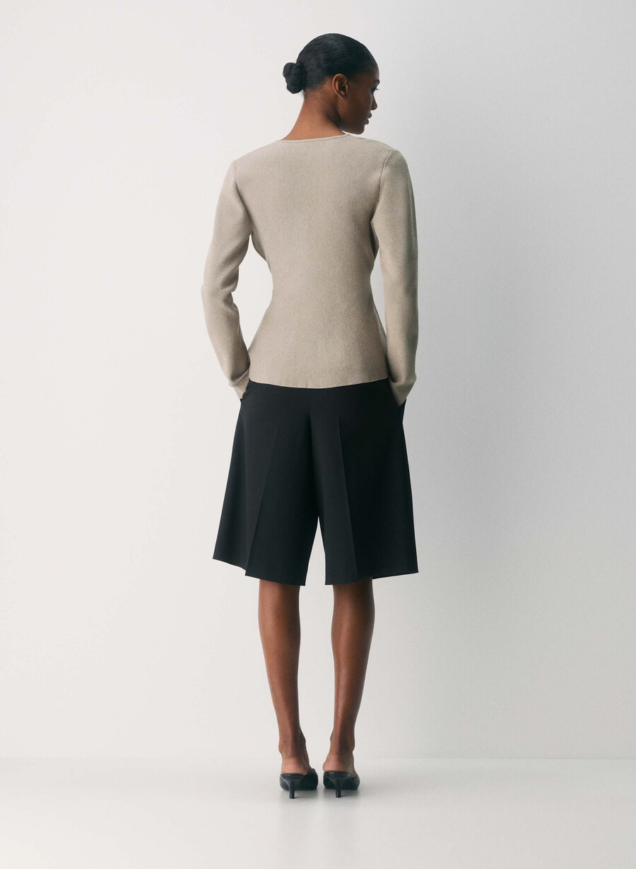 cardigan sport pentru navetiști - wonder yarn negru