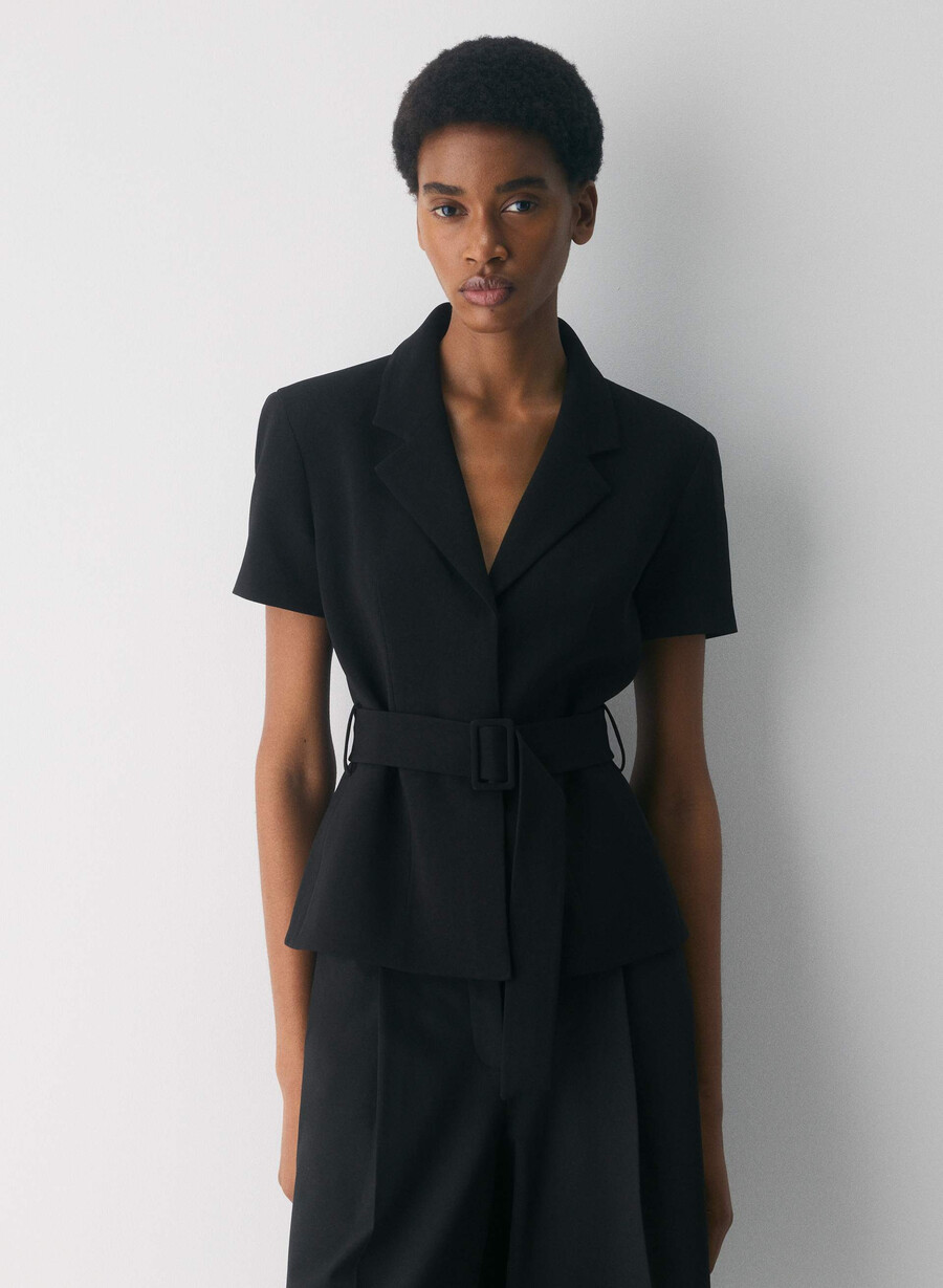 jachetă brynn - sway crepe negru