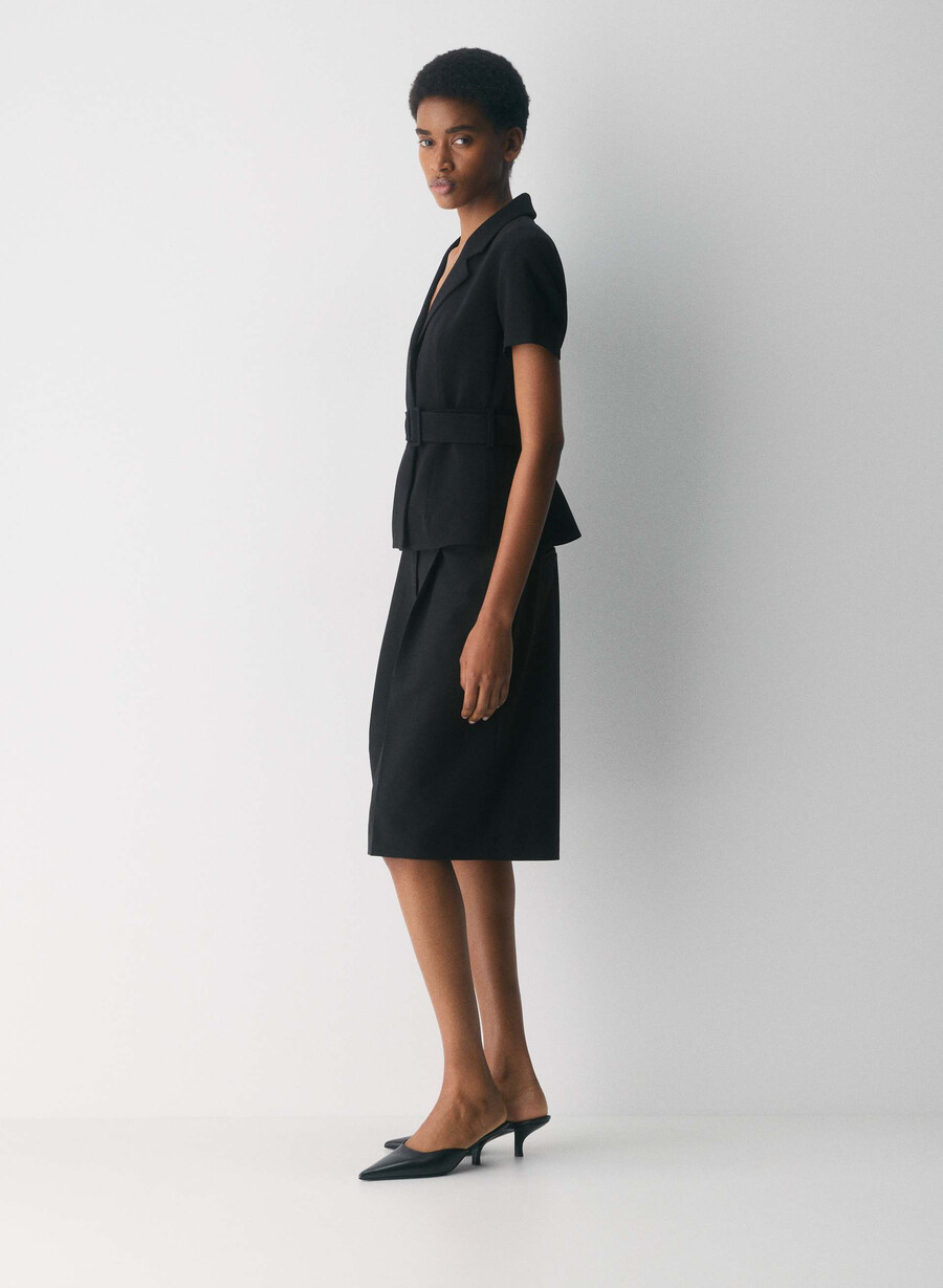 jachetă brynn - sway crepe negru