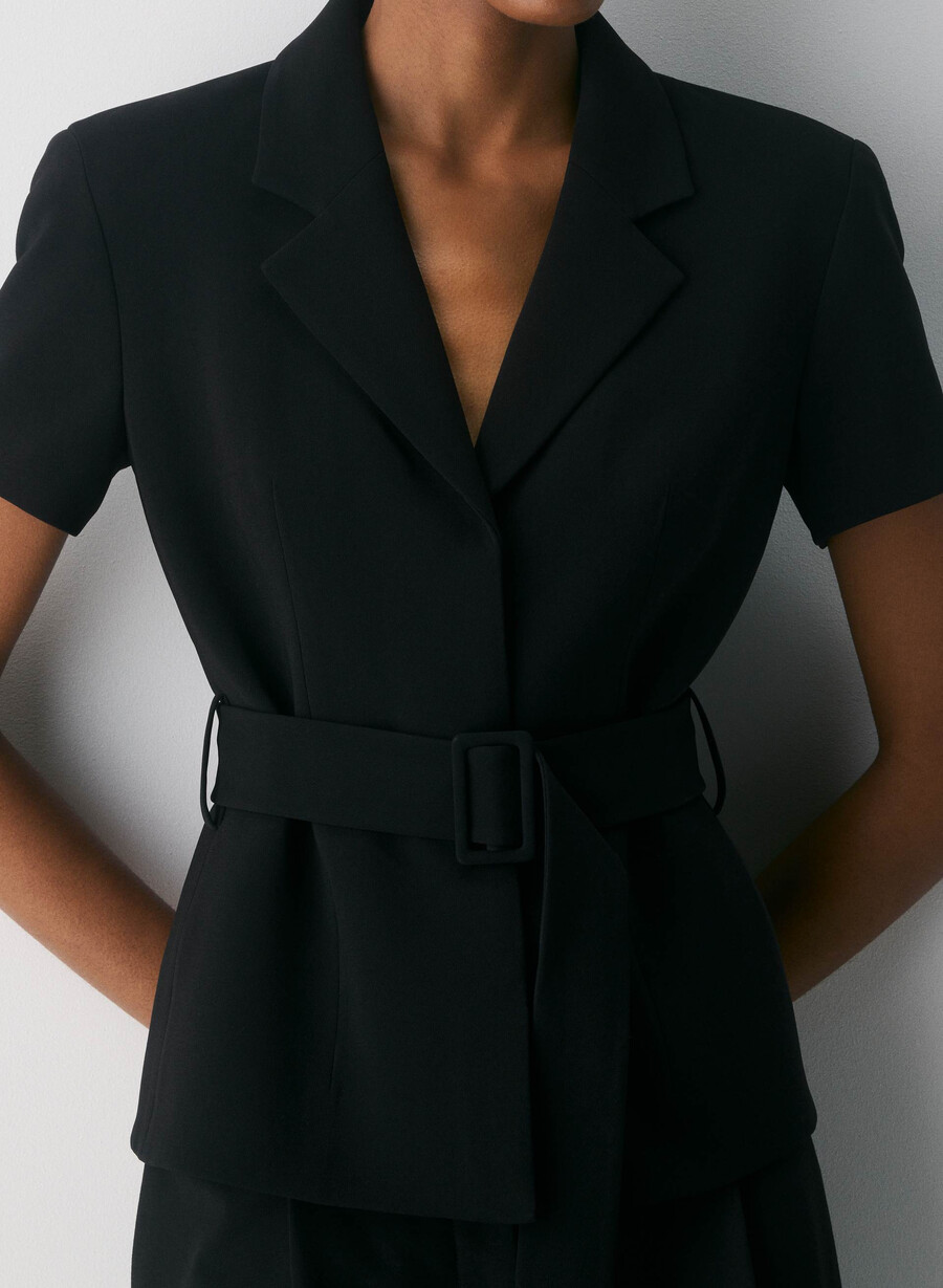 jachetă brynn - sway crepe negru