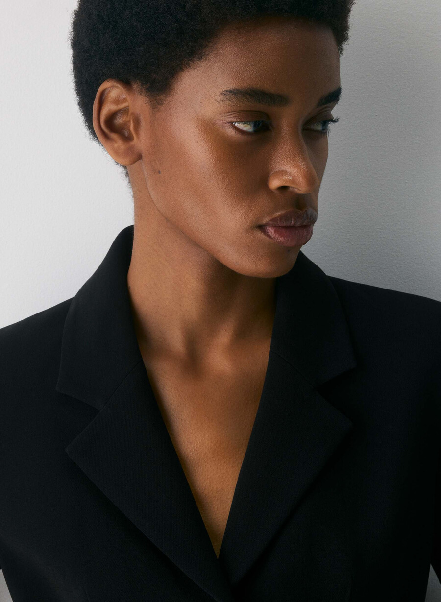 jachetă brynn - sway crepe negru