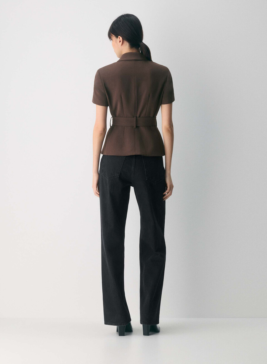 jachetă brynn - crepe sway rich mocha brown
