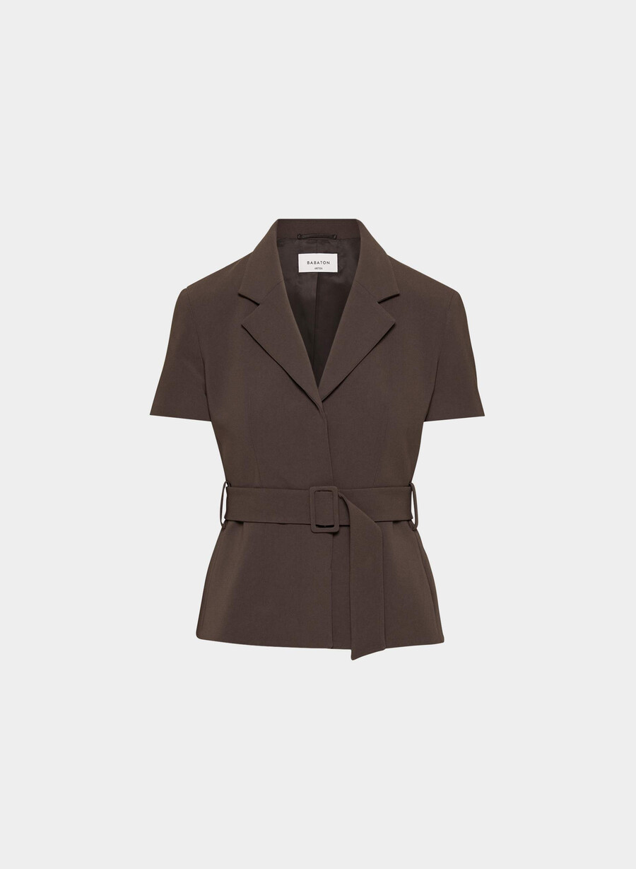 jachetă brynn - crepe sway rich mocha brown