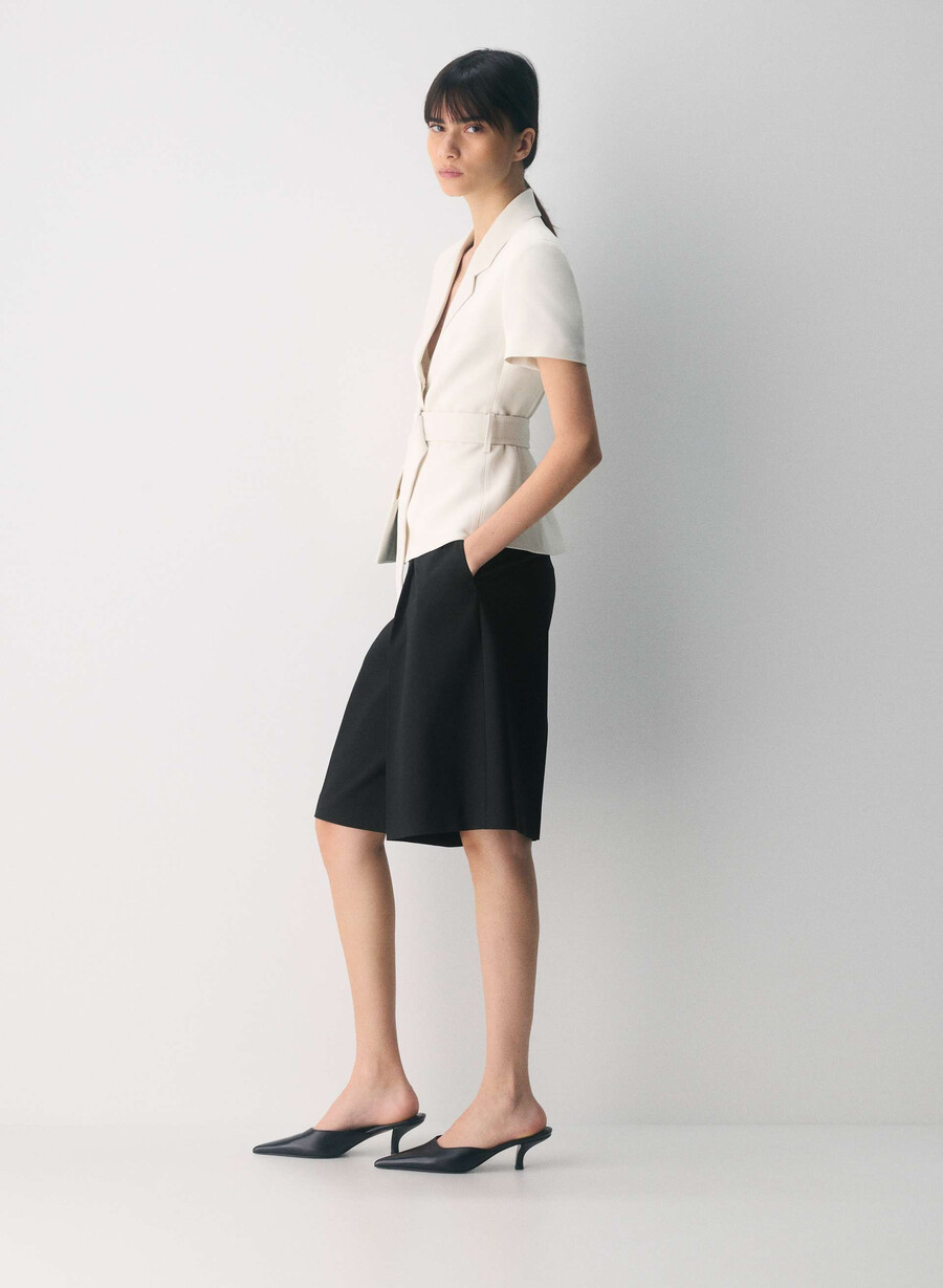jachetă brynn - crepe sway vintage alb