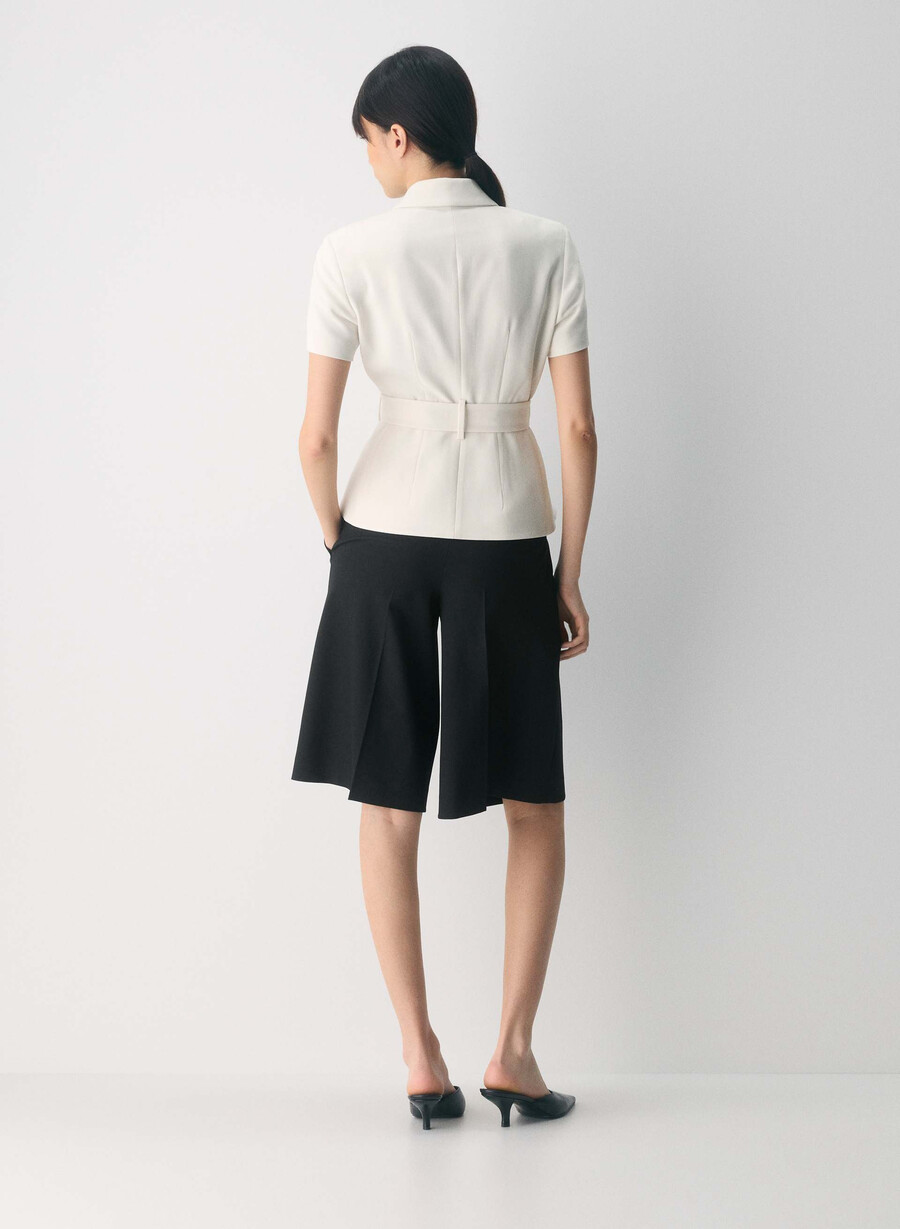 jachetă brynn - crepe sway vintage alb