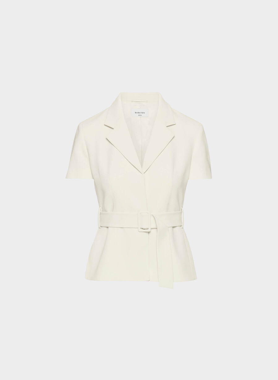 jachetă brynn - crepe sway vintage alb