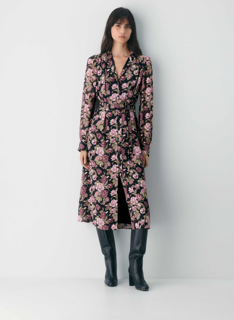 rochie broadway negru fructe de pĂdure ÎngheȚate