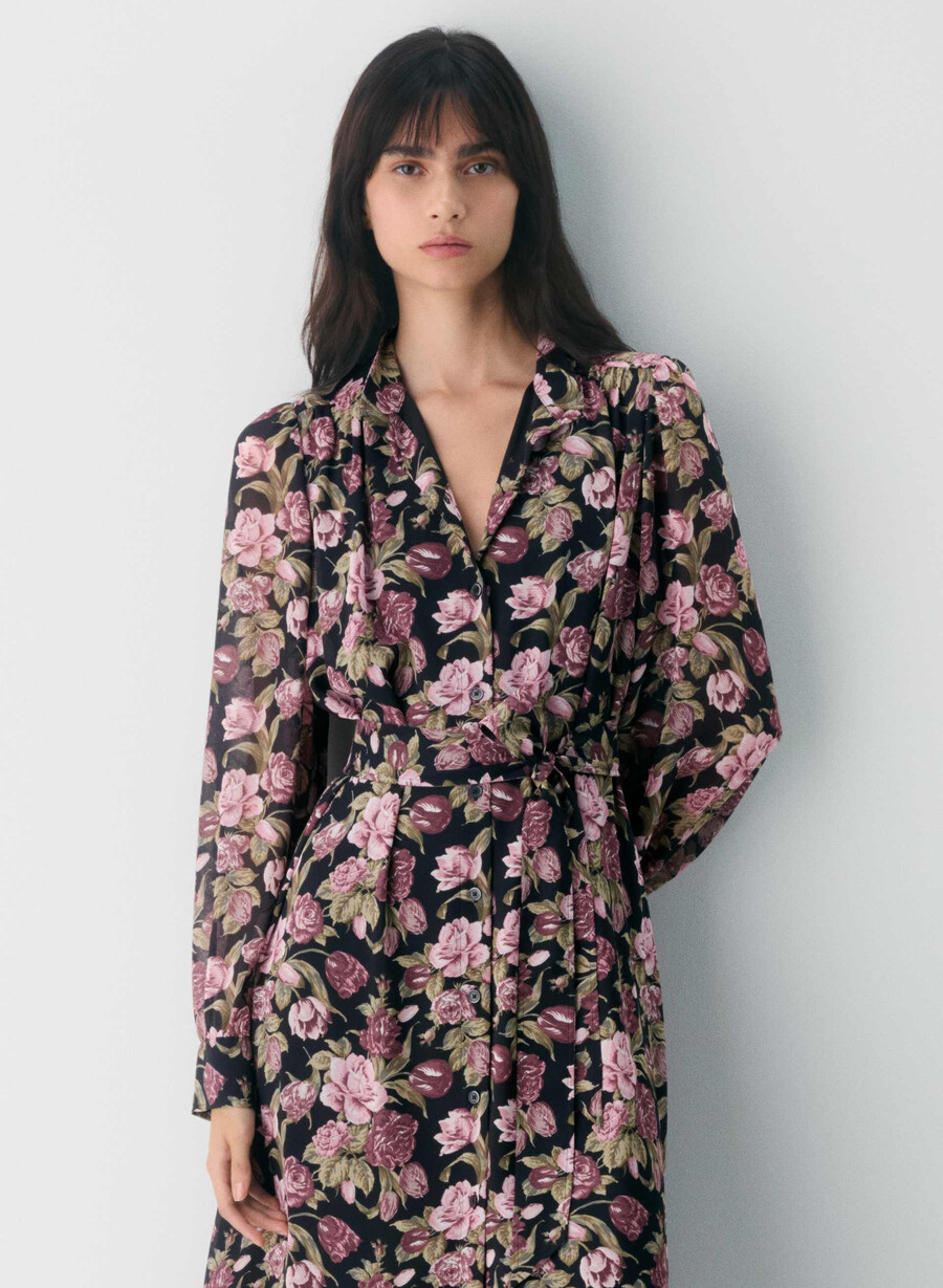 rochie broadway negru fructe de pĂdure ÎngheȚate