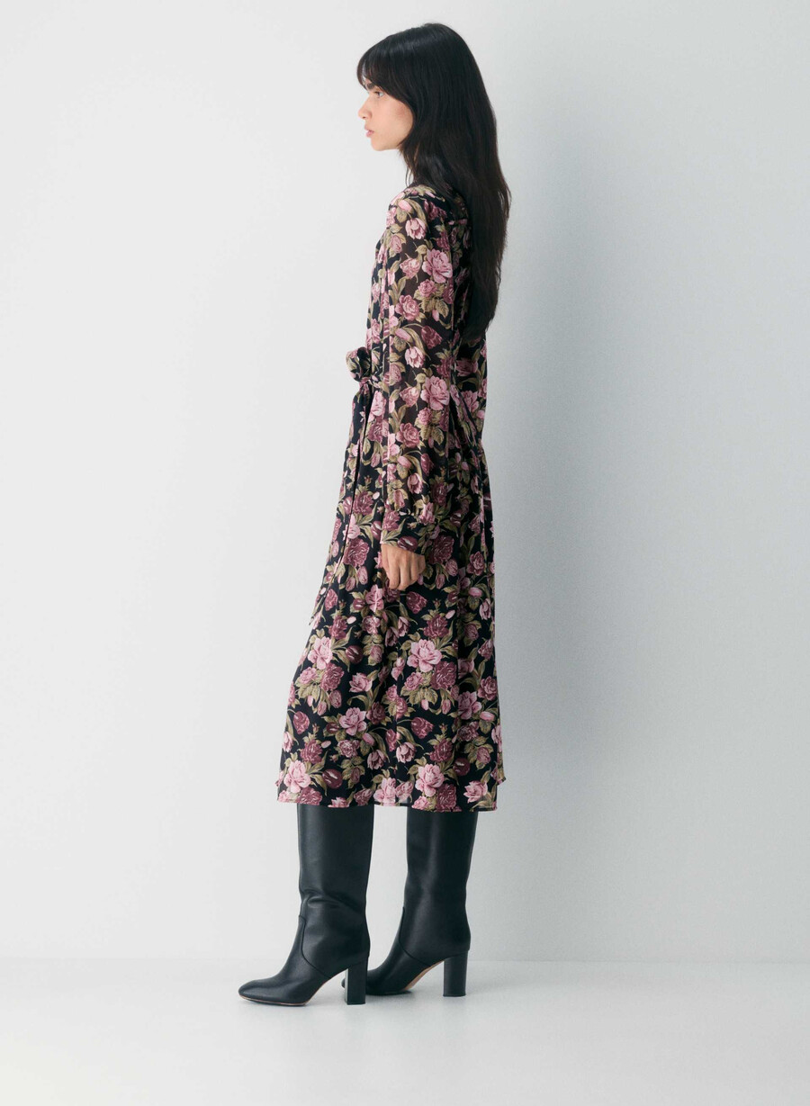 rochie broadway negru fructe de pĂdure ÎngheȚate