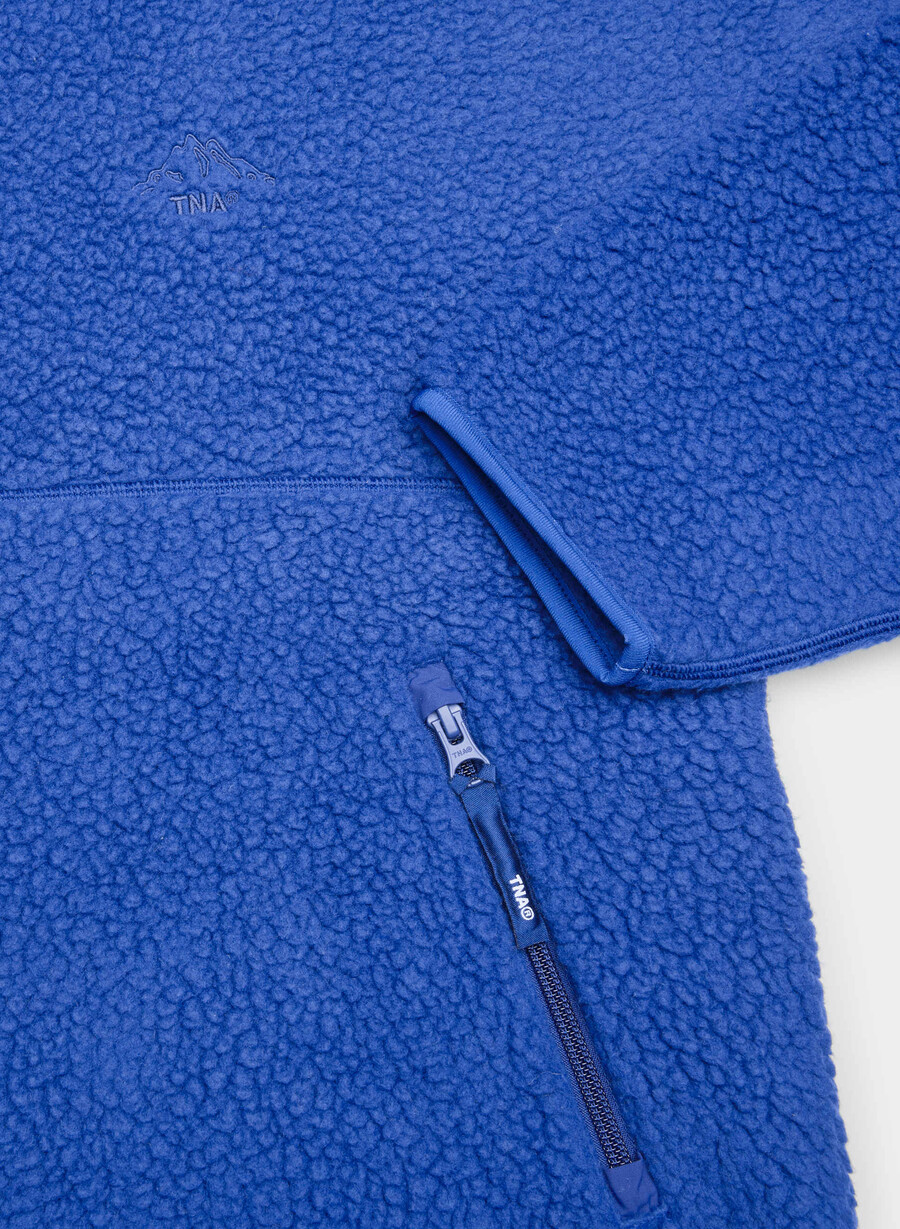 hanorac polartec thermal pro cu fermoar 12 și șolduri înalte albastru jazz