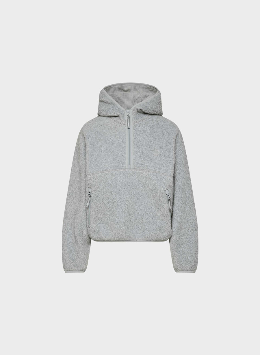 hanorac polartec thermal pro cu fermoar 12 și șolduri înalte heather athletic green