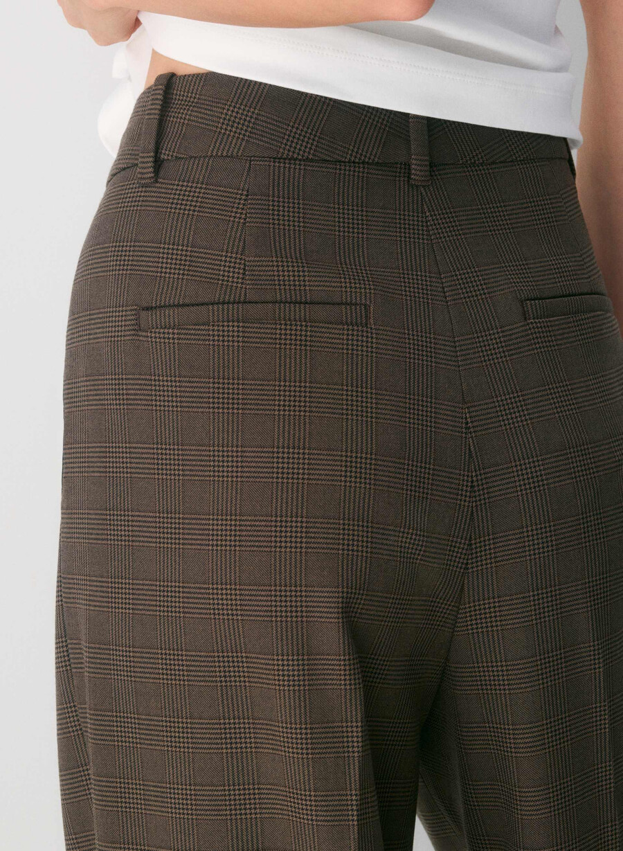 pantalonii the effortless pants - twill blk strp dk nt nvyg