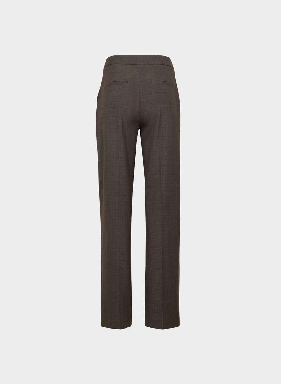 pantalonii limitless - twill sanford chk rm brblk