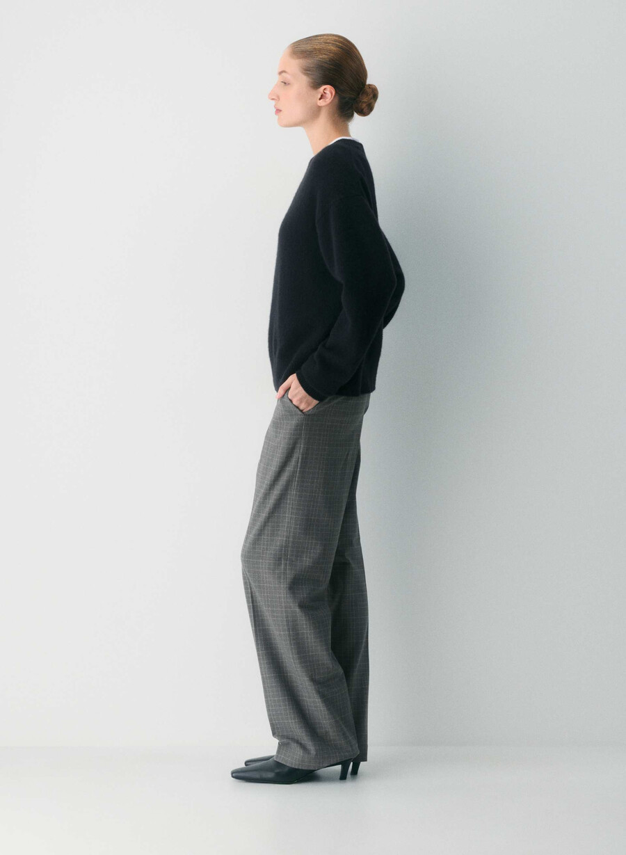 pantalonii limitless - twill sanford chk h chrn tp