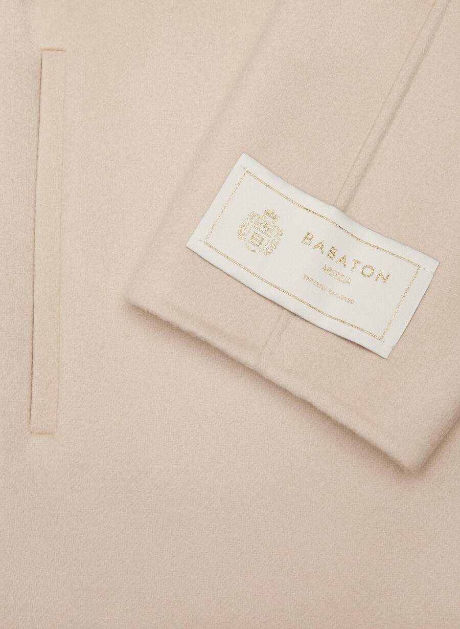 palton dublu the slouch - luxe rewool marcona bej