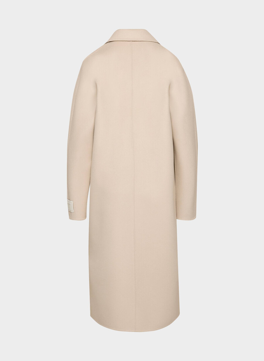 palton dublu the slouch - luxe rewool marcona bej