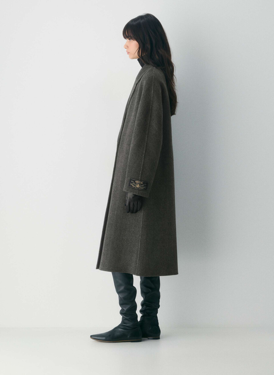 palton dublu the slouch - luxe rewool kent hrgbn h chlhb