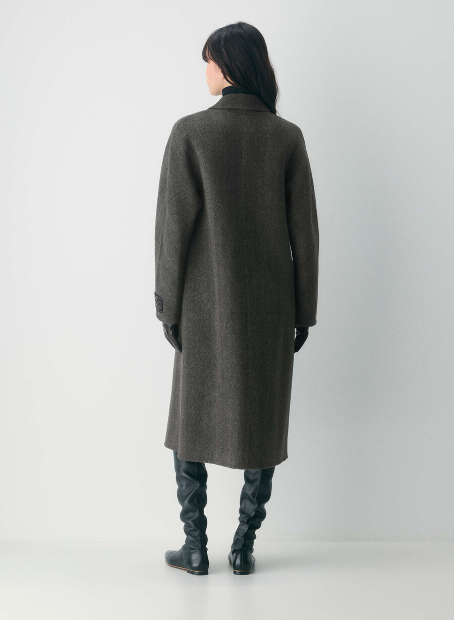 palton dublu the slouch - luxe rewool kent hrgbn h chlhb