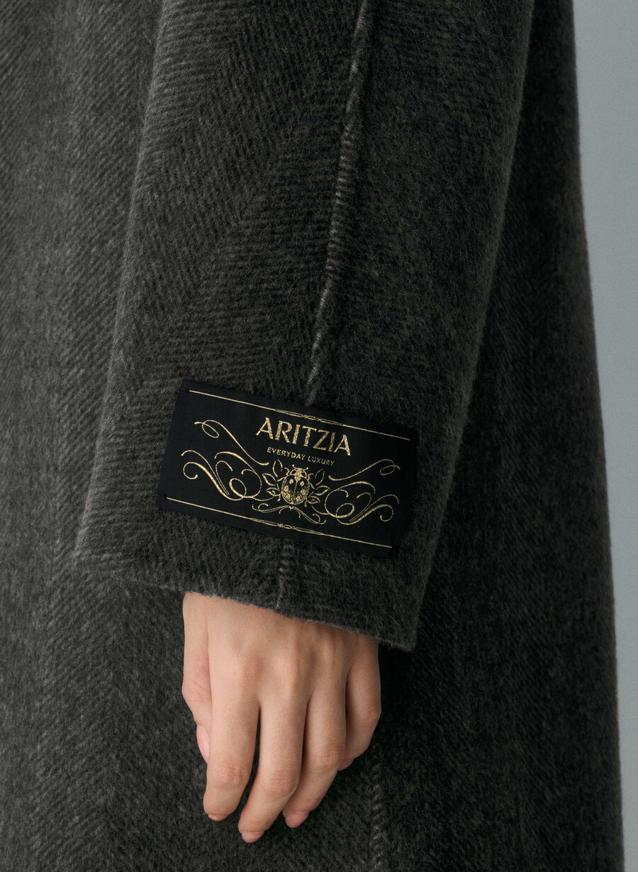 palton dublu the slouch - luxe rewool kent hrgbn h chlhb