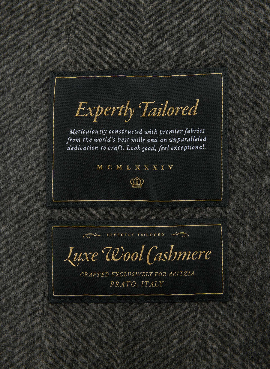 palton dublu the slouch - luxe rewool kent hrgbn h chlhb