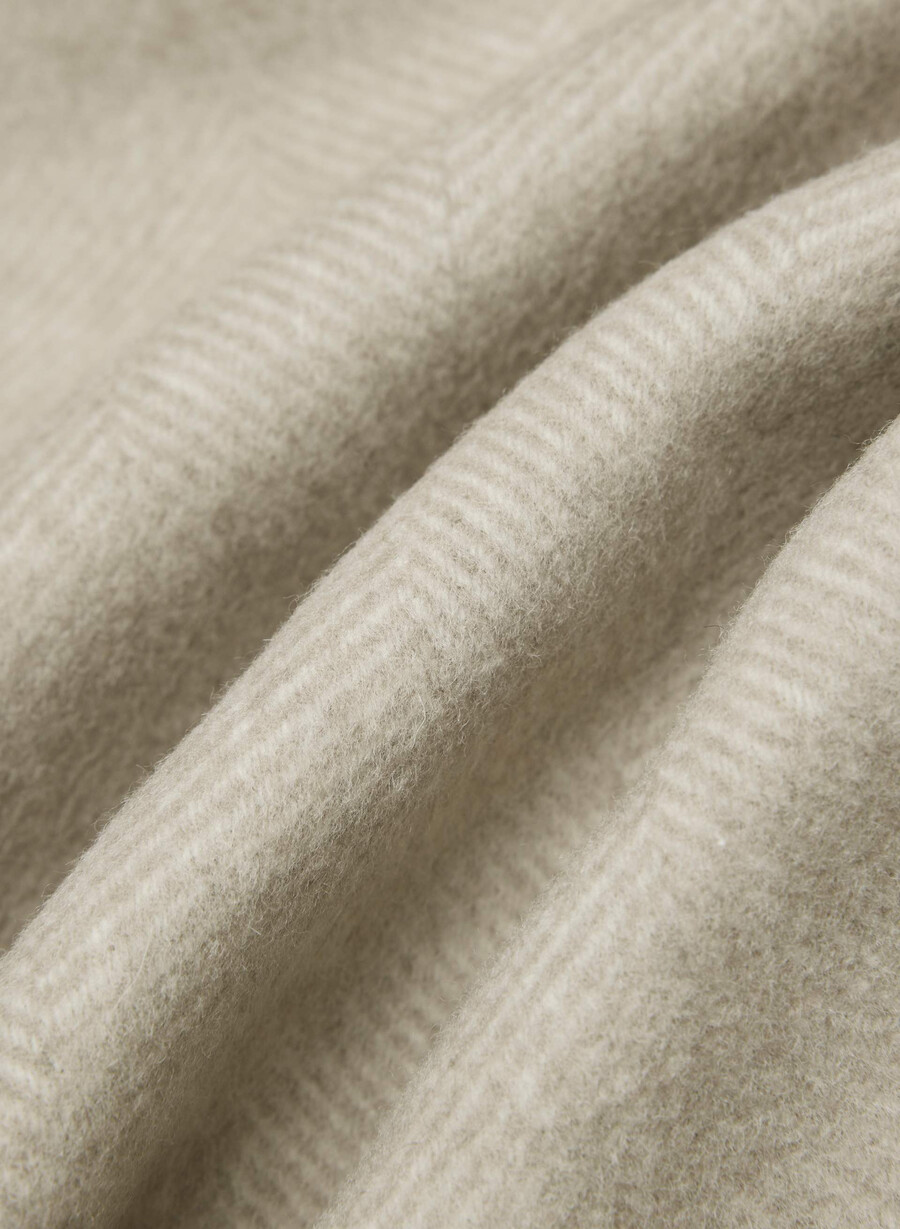 palton dublu the slouch - luxe rewool kent hrgbn tan kmp