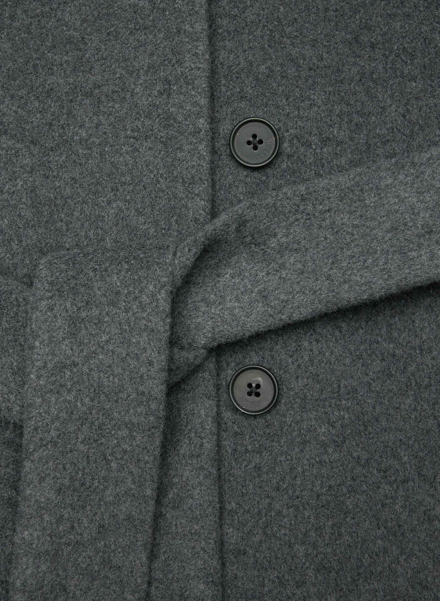 paltonul connor - lână moale cașmir culoare heather charcoal