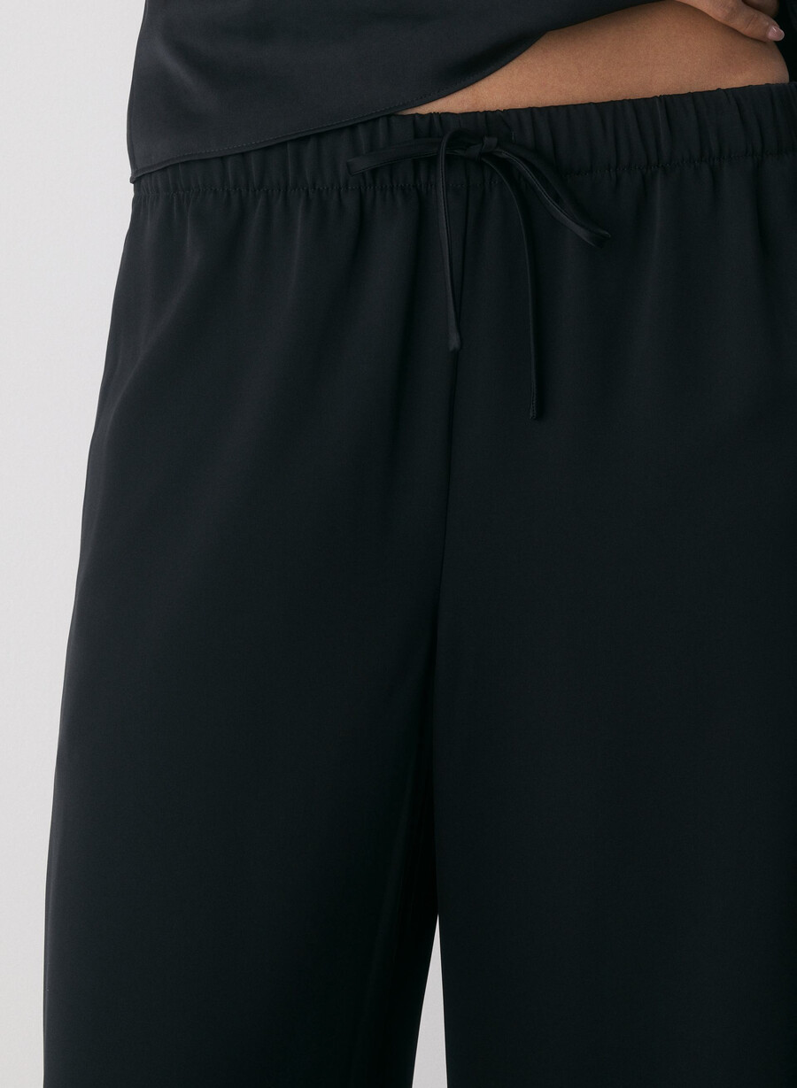 pantalonii lodge - negru satinat