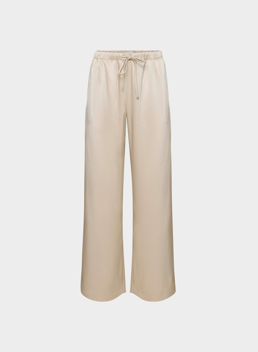 pantalonii lodge - satin marcona beige