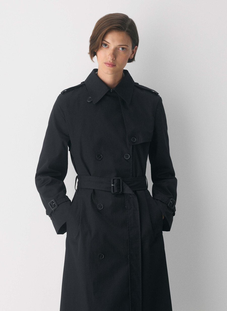 trench the finch - city twill negru