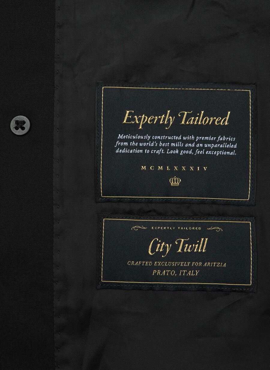 trench the finch - city twill negru