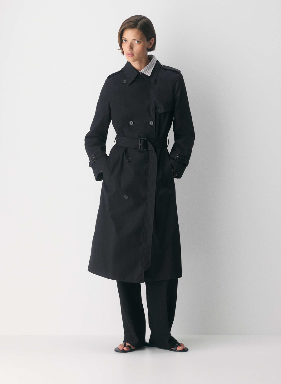 trench the finch - city twill negru