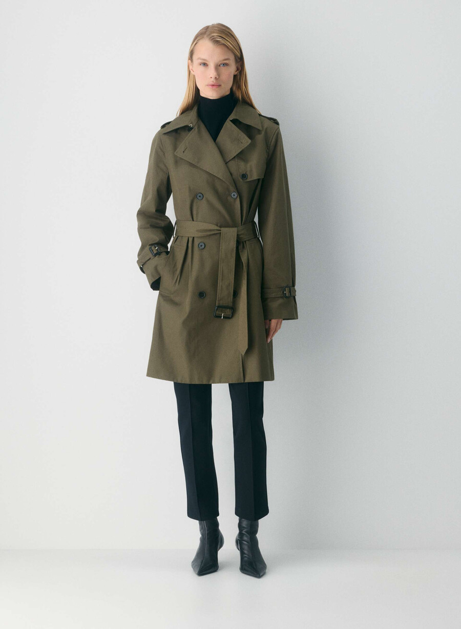 trench the finch mid - city twill atlas olive