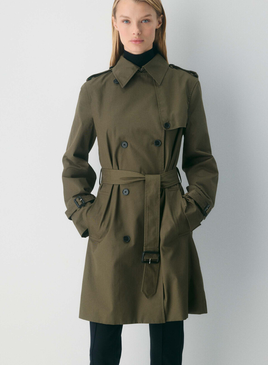 trench the finch mid - city twill atlas olive