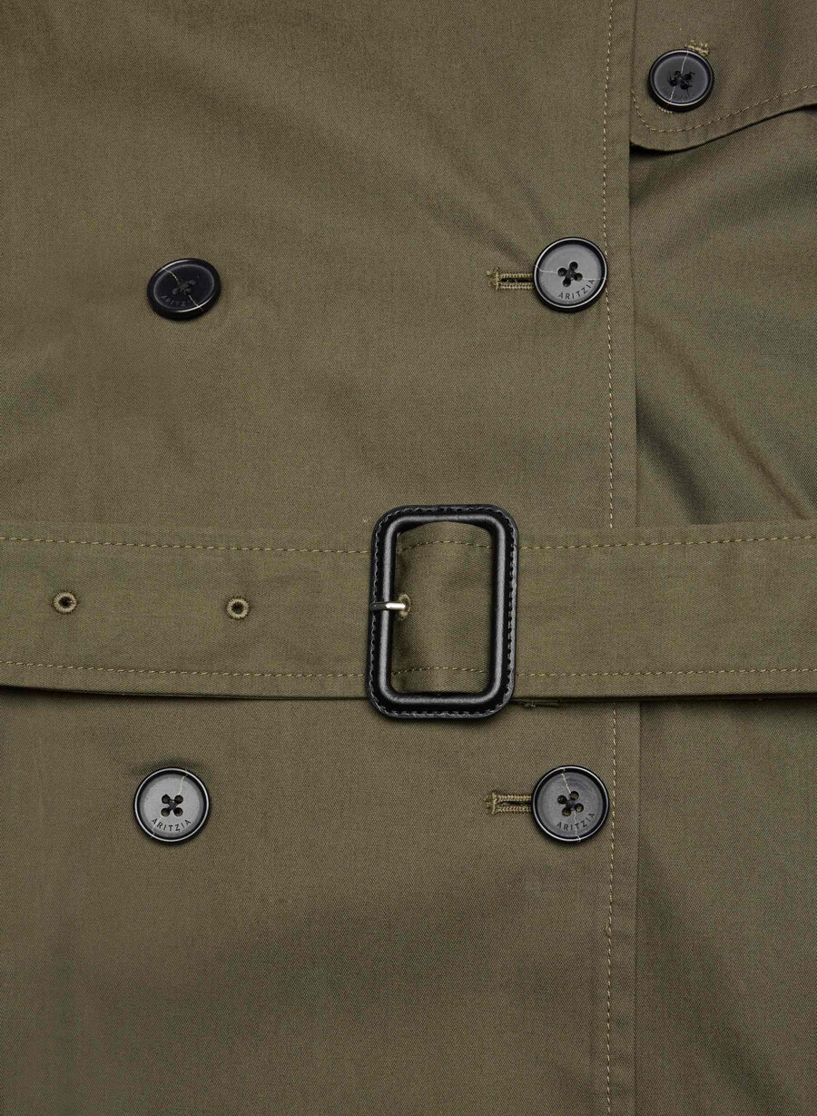 trench the finch mid - city twill atlas olive