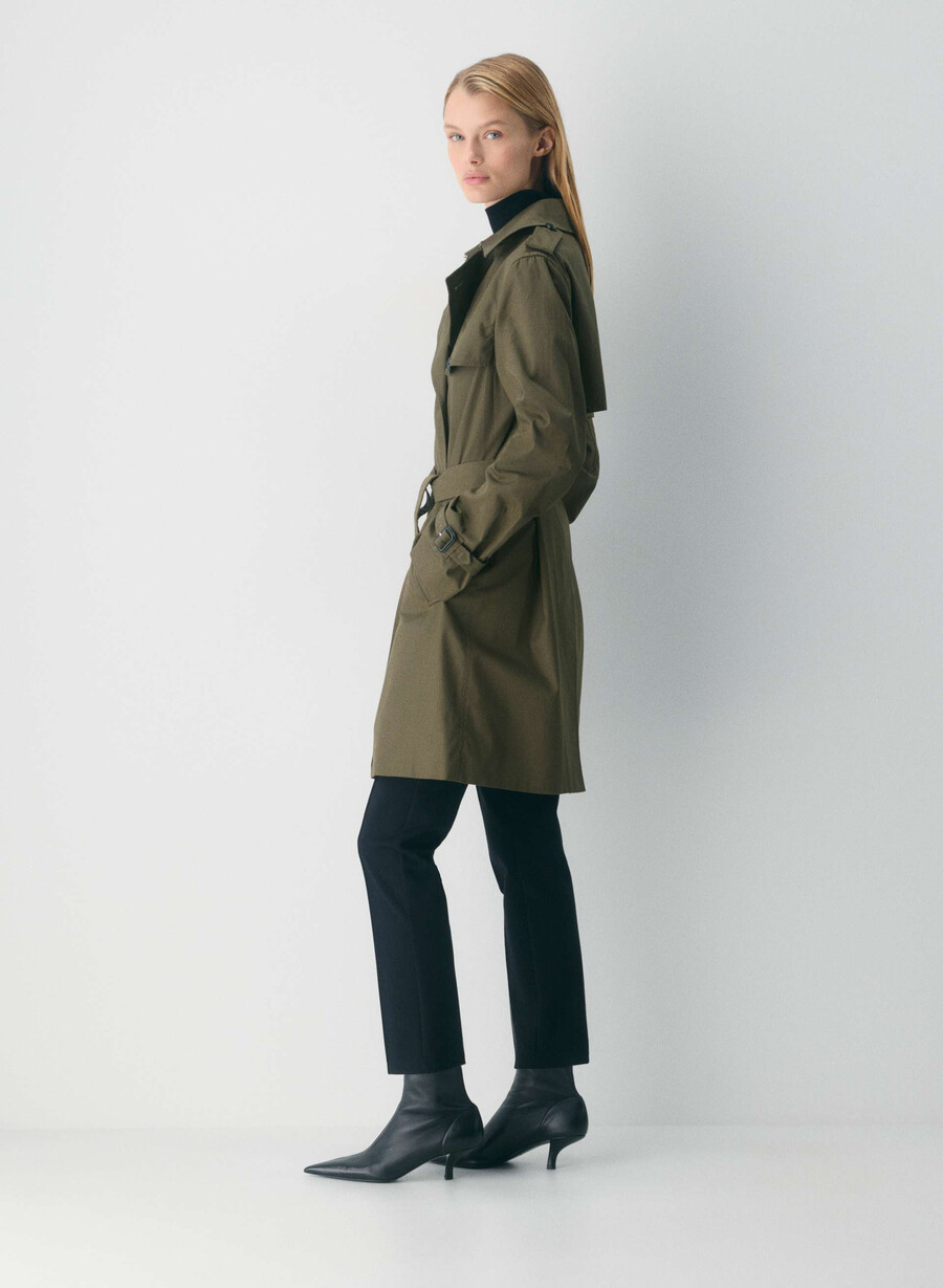 trench the finch mid - city twill atlas olive