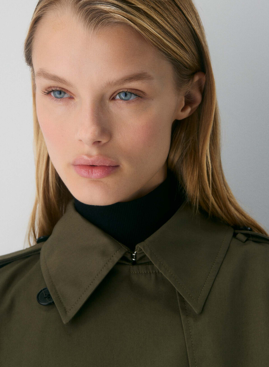 trench the finch mid - city twill atlas olive