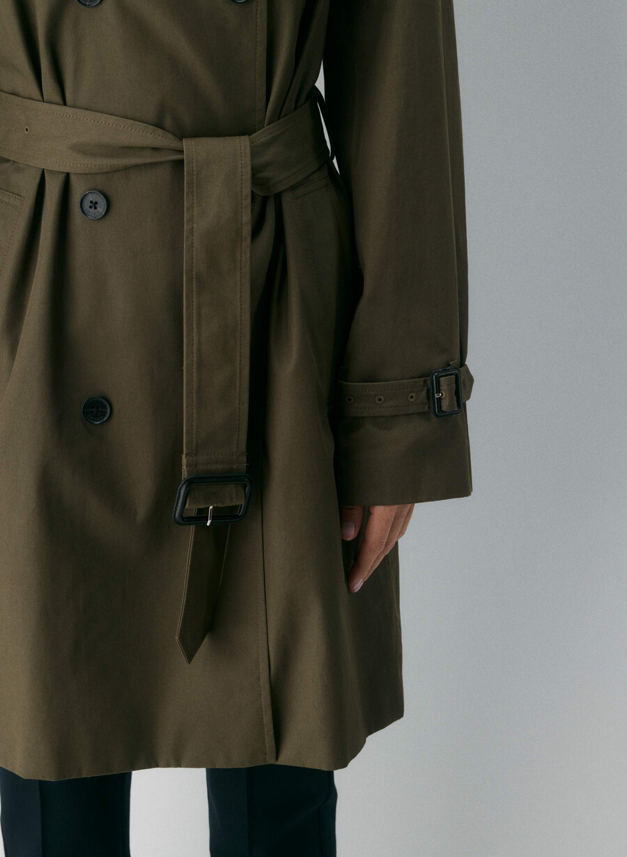 trench the finch mid - city twill atlas olive