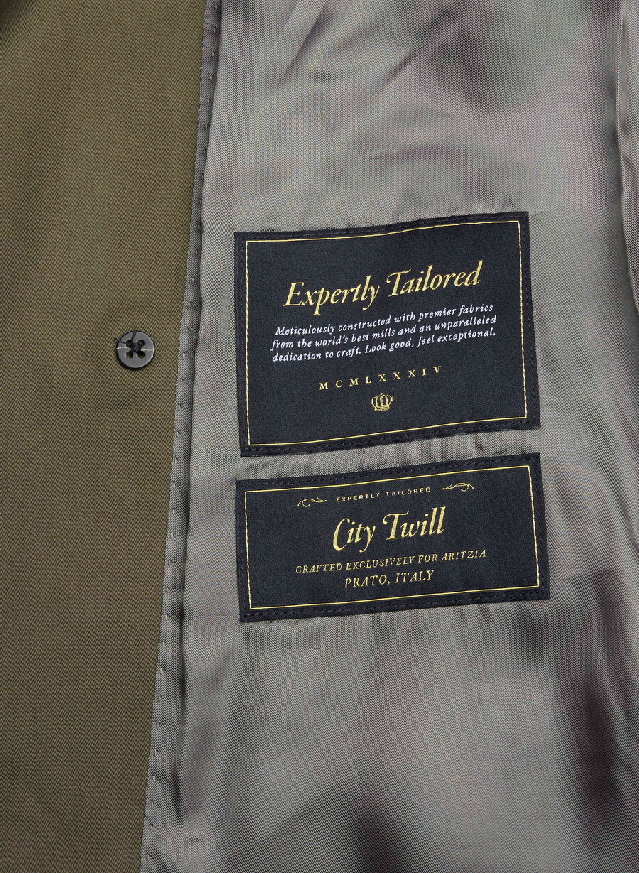 trench the finch mid - city twill atlas olive