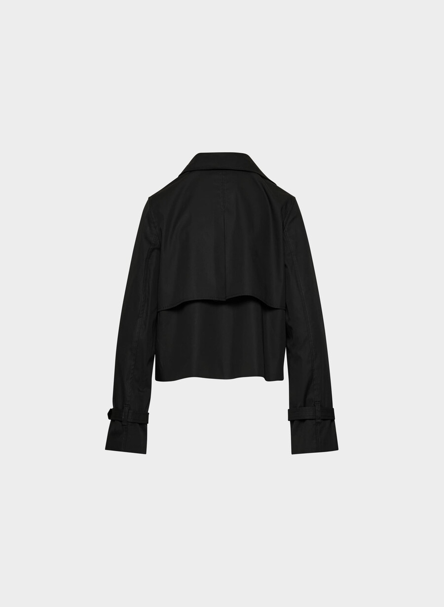 trench esquire - city twill negru