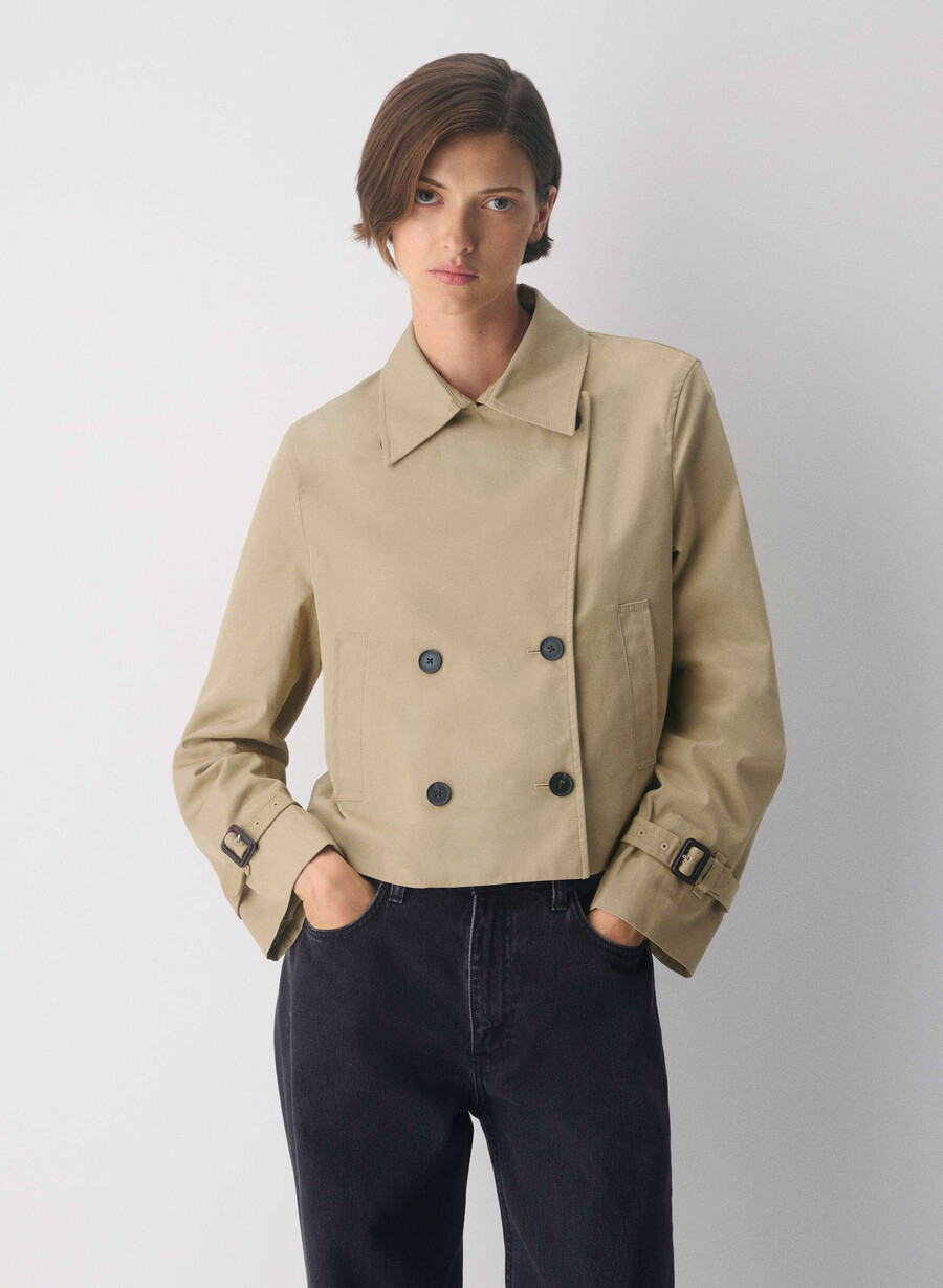 trench esquire - city twill wicker tar